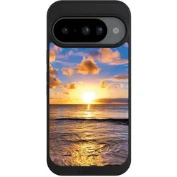 Nivocase Handyhülle für Google Pixel 10 Hülle NIVOpure Case Schwarz Meer Sonnenuntergang Strand (Google Pixel 10), Smartphone Hülle, Schwarz