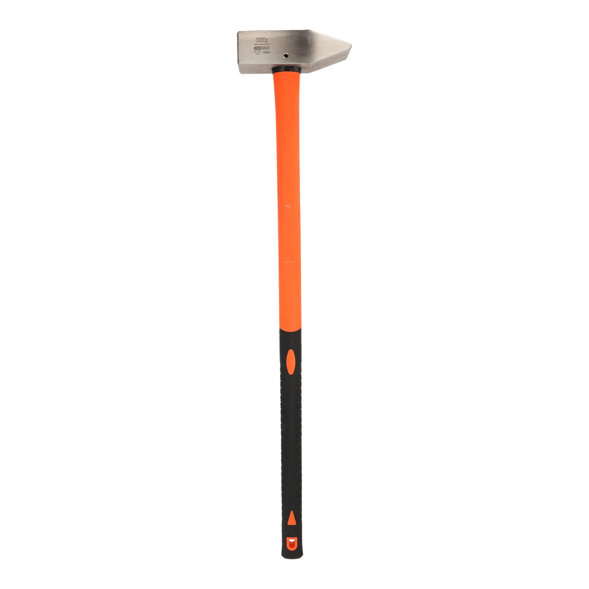 KS Tools EDELSTAHL Schlosserhammer mit Fiberglasstiel, 3000g (964.2045)