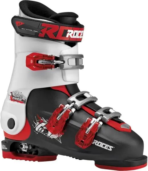 Skischuhe Kinder Roces Idea Free 6in1 Junior Verstellbar (22.5-25.5 - Schwarz/Weiß)