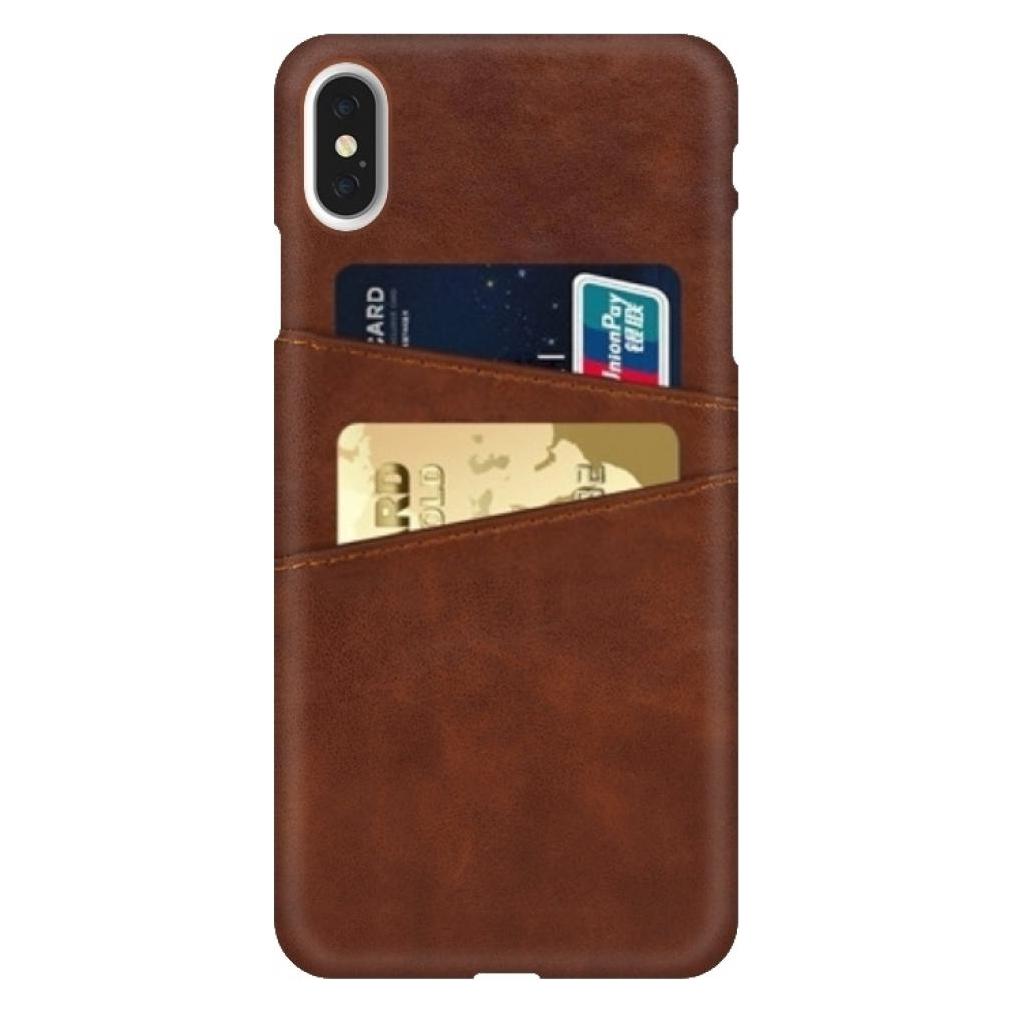 Screenguard Apple iPhone XS CardCaddy Leder Backcase mit Kartenfächern (Apple iPhone XS) (00024849)