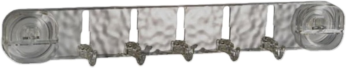 Draaibare meervoudige zuignap haak voor badkamer en handdoekhouder - 40.5 x 6 x 6.5 cm