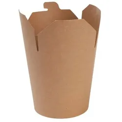 greenbox - Nudelboxen / Asiaboxen aus Karton 800 ml, braun, PLA-beschichtet, 500 St.
