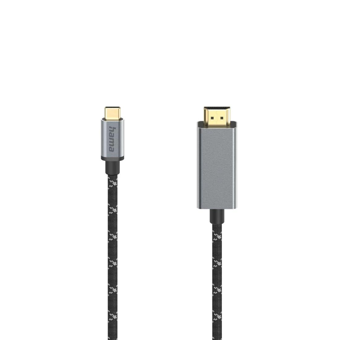 Hama 200509 Stecker Gerade HDMI auf USB Typ-C 1,5 m (Schwarz) 00200509