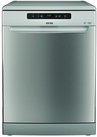 Ignis IGDF FT A4X, Lavastoviglie 60 cm, Classe A, 14 coperti, Inox, 43 dBA, Terzo Cesto