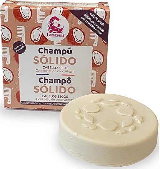 Lamazuna Champú Sólido Vainilla Coco Cabello Seco 55 g