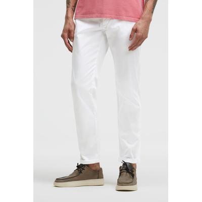 Chinohose CMPD, Herren, Gr. 3XL, Normalgrößen, weiß, Web, Material: 98% Baumwolle, 2% Elasthan, unifarben, slim fit lang, Hosen Chinohose, mit Gesäßtaschen