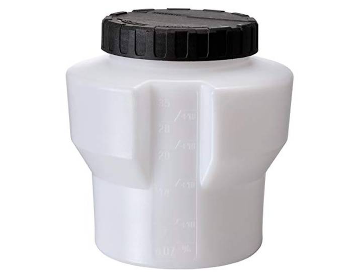 Originele Einhell verfcontainer 1000 ml (accessoires voor verfspuitsysteem, 1000 ml volume, geïntegreerde schaal, incl. deksel, eenvoudig te monteren)