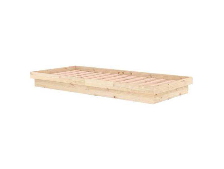 Lit 1 place 90x200cm - VIDAXL - Structure/Cadre de lit - Bois massif L2375