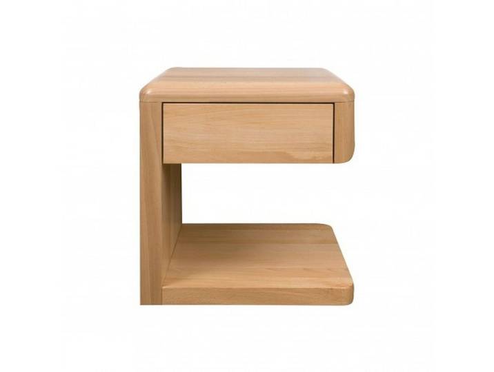 JVmoebel Nachttisch Echtholz Nachttisch aus massivem Holz in natürlicher Farbgebung (1-St), Made in Europa
