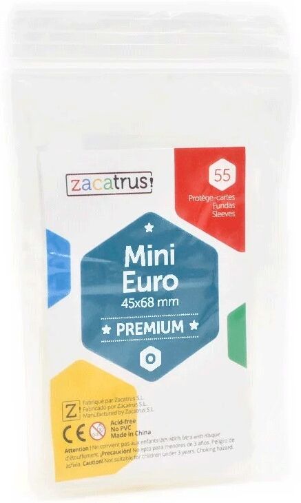 Protège-cartes Mini Euro Premium 45x68mm - Zacatrus