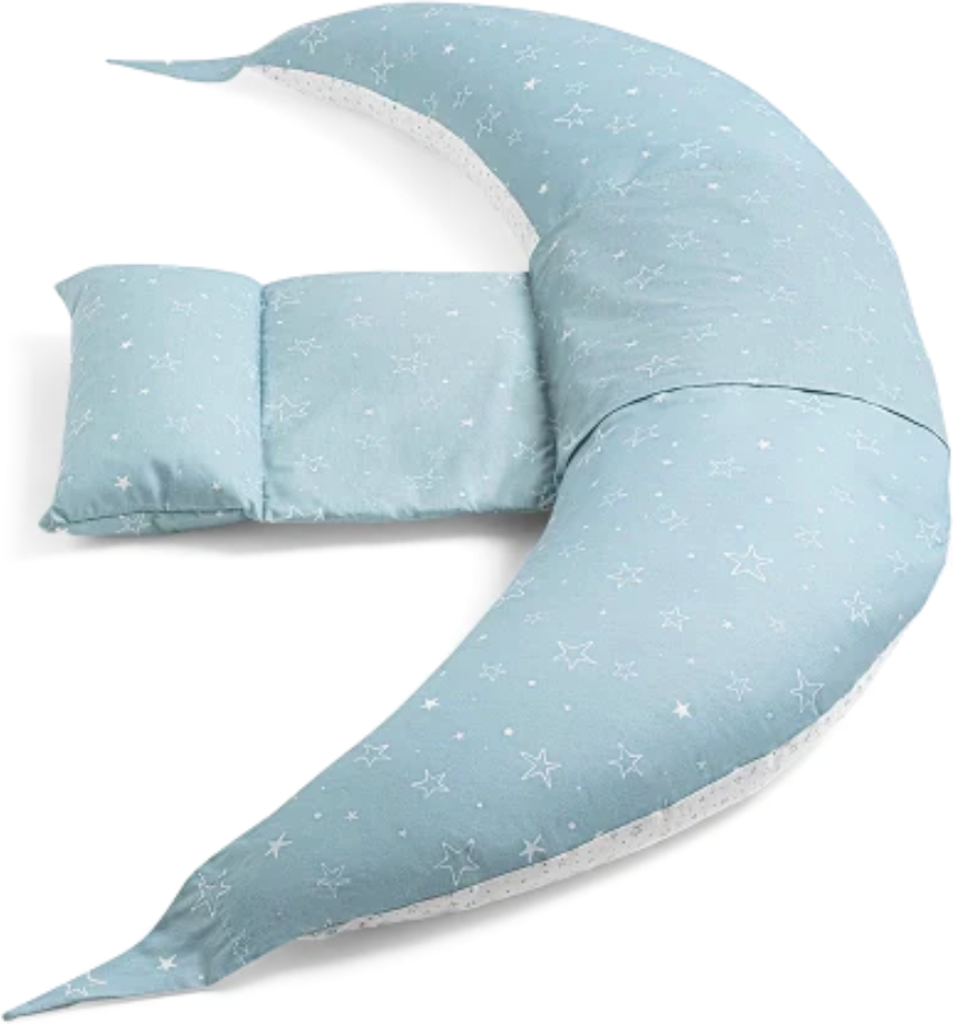 Nuvita Baby Cojín de Embarazo Dreamwizard 12en1 - Grigio Stelle