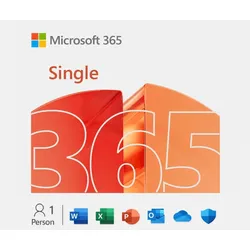 Microsoft 365 Single, 1 Nutzer, 5 Geräte, 1 Jahr, ESD