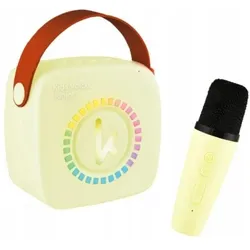 Atmosphera Głośnik Bluetooth Mikrofon Karaoke 2w1 Dla Dzieci Kiddoboo Kidsvoice Junior / Kbt3yel / Żółty