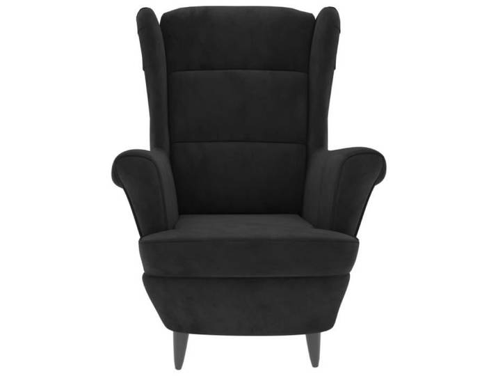 Fauteuil - VINGVO - MEN1 - Velours - Noir - Vintage - Intérieur