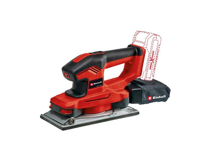 Schwingschleifer EINHELL 18/230 Li Solo , rot (rot, schwarz), Schleifmaschinen, Schwingschleifer, Micro-Klettverschluss