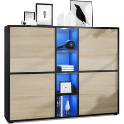 HIGHBOARD Cuba Türen in Eiche sägerau