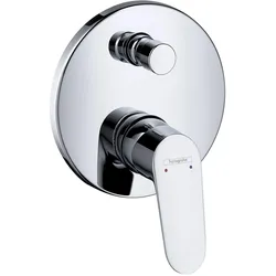 hansgrohe, Duscharmatur + Badewannenarmatur, HG Fertigmontageset FOCUS f UP Wannenmischer m Sicherungskombi chr