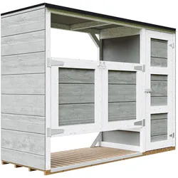 MÜLLTONNENBOX 2er 240L, M981A-TUNDRA GREY, aus wetterfestem LP Smartside Holz