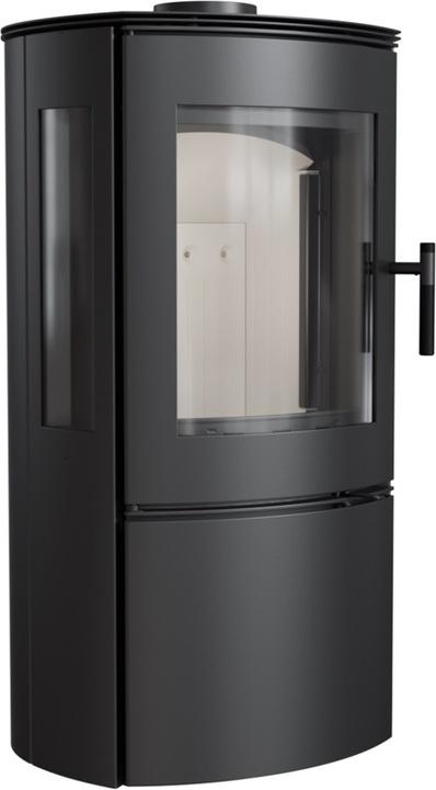 Kaminofen aus Stahl KRATKI FALCON VIEW Ø 150 10 kW mit Türfeder