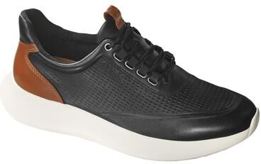 Johnston & Murphy Amherst 2.0 Embossed U-Throat - Mens 11 Black Oxford Shoes Medium