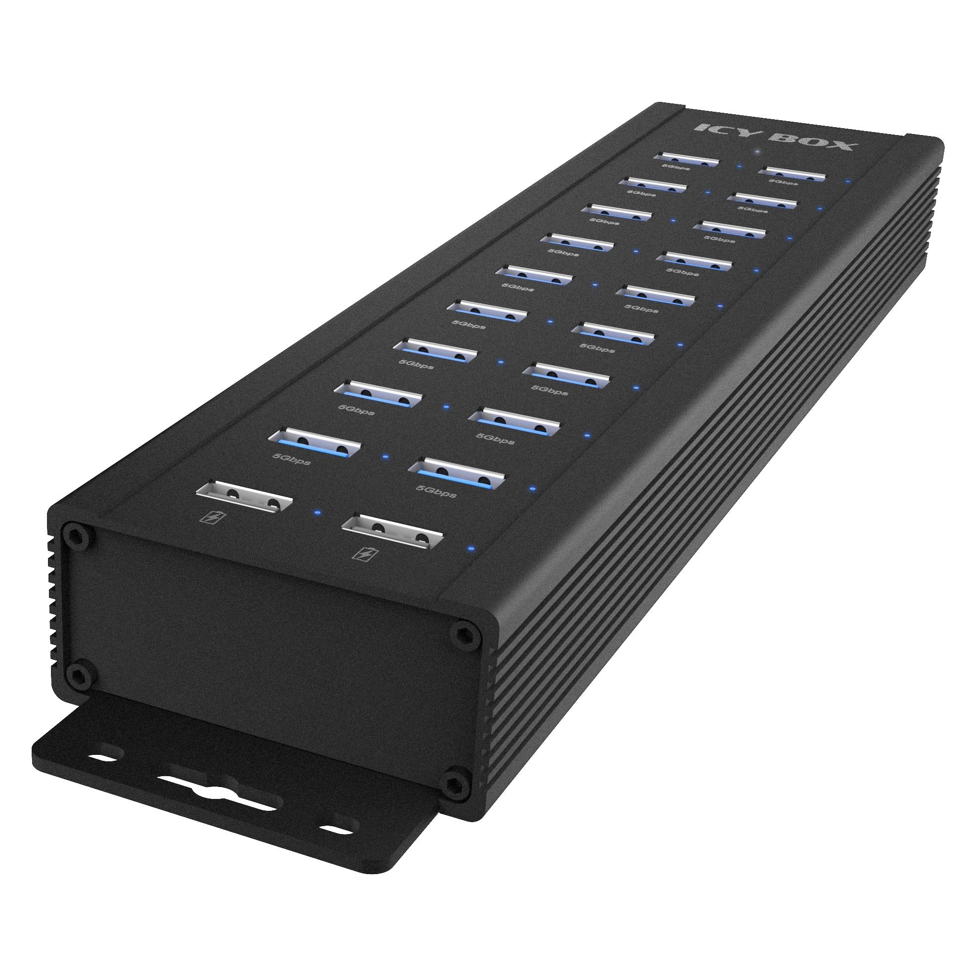Icy Box IB-HUB1720-U3 (20 Ports) (IB-HUB1720-U3)