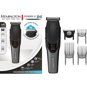 Remington Haarschneidemaschine Power-X X6, HC6000, 72 Schnittstufen, 4 Aufsätze, Netz- & Akkubetrieb