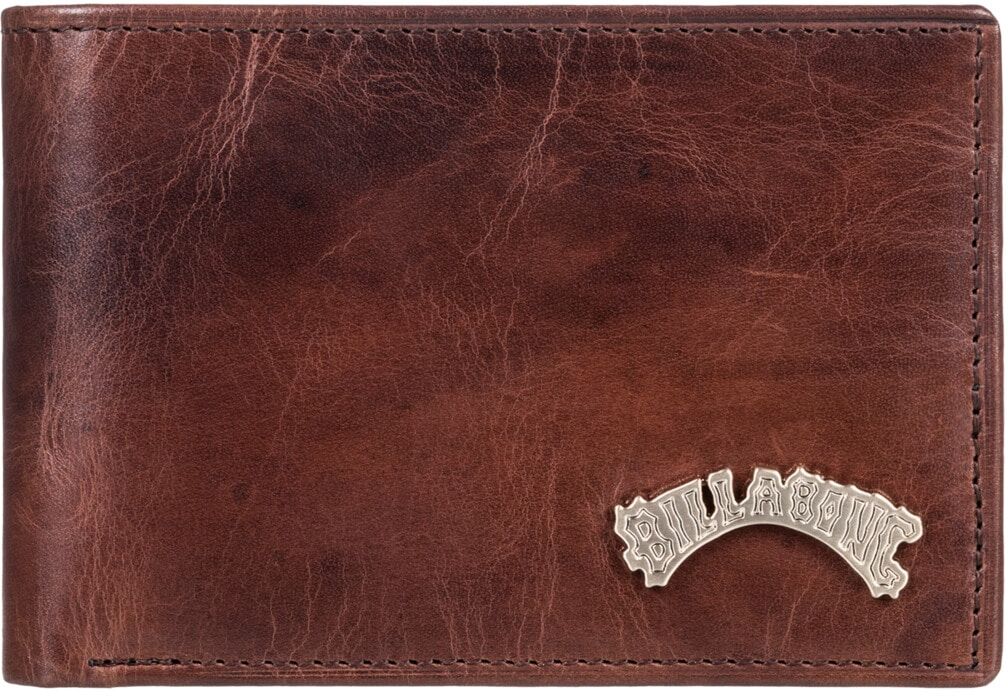 Brieftasche BILLABONG "Arch Leather", Herren, braun (chocolate), Leder, Kleinlederwaren Brieftasche