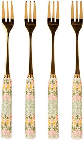 William Morris At Home Kitchen Garden Set of 4 Cake Forks