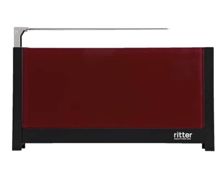 ritter volcano 5\, grille-pain compact à 2 tranches avec réchauffe-pain\, fabriqué en Allemagne\, rouge