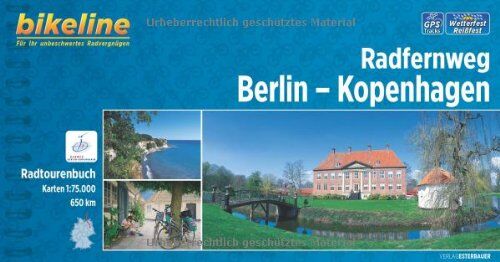 bikeline - Radfernweg Berlin-Kopenhagen, 1:75.000, 650 km, GPS-Tracks-Download, wetterfest/reißfest - Preis vom 04.10.2026 03:51:26 h