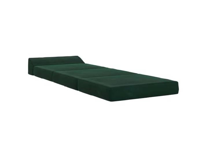 KKgypkn Klappsofa Bett Dunkelgrün 200x70x10 cm Samt 2-in-1 faltbares Design, Schaumstofffüllung, abnehmbarer Bezug mit Reißverschluss, für Wohnzimmer