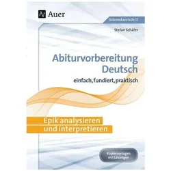Epik analysieren und interpretieren, Schulbücher von Stefan Schäfer