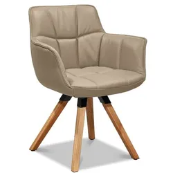 Musterring Stuhl Tamina Leder Beige Sand