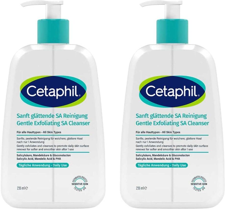 Cetaphil Sanft Glättende SA Reinigung Gel 2x236ml