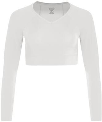 Augusta Sportswear 9012 Athletic Women's V-Neck Liner T-Shirt in White size Medium   Spandex