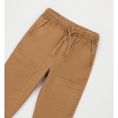 Outdoorhose SARABANDA "BABY BOY TROUSERS", Mädchen, Gr. 134, EURO-Größen, biscuit, 98% Baumwolle, 2% Elastan, Hosen Outdoorhose