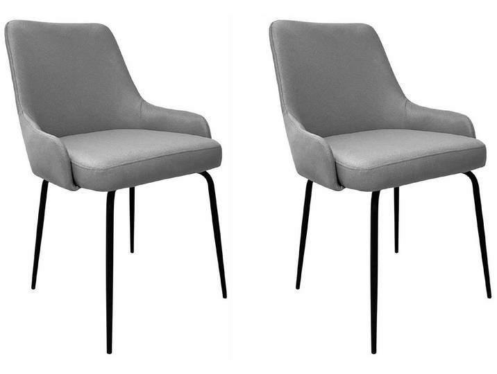 OTTO home Esszimmerstuhl Cillian (Set, 2 St), pflegeleichter Webstoff, schwarze Metallbeine, Sitzbreite 46 cm