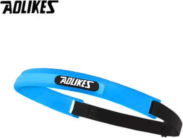 Inspire Picks AOLIKES Elastic Sports Sweat Headband Soft Silicone Sweatband For Running, Yoga, Cycling, Basketball & Tennis blue