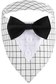 Uplifted Finds Sucado Red Carpet Wedding Tuxedo Bandana white l