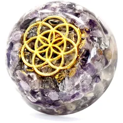Orgonite Desk Power Packs - Amethyst Dome
