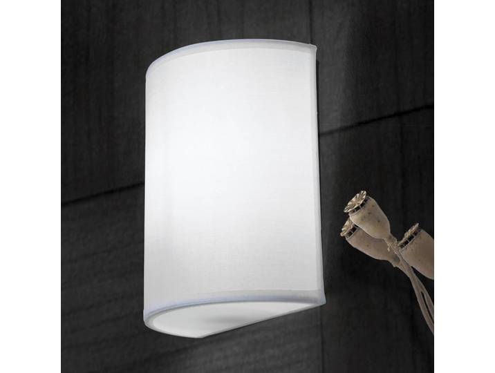 ORION Wandlampe Ufo, dimmbar, weiß / opal, für Wohn- / Esszimmer, Textil / Stoff / Seide, Modern, Wandleuchte, Wandlampe Innen