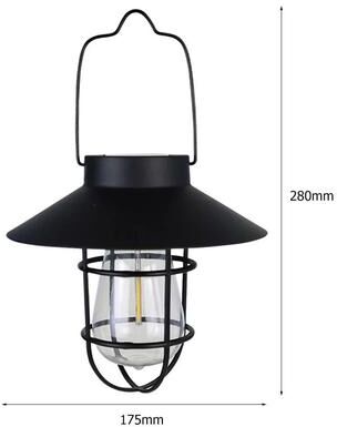 Uplift Picks Vintage Solar Hanging Lantern For Warm Waterproof Garden Patio Camping Decor solar Lantern (a)