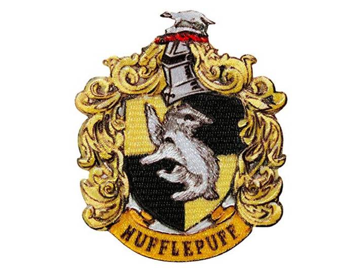 Mono Quick - Harry Potter Hogwarts applicaties, strijkplaatsticker patch, Gryffindor Slytherin Hufflepuff Ravenclaw (18065 - Hufflepuff)