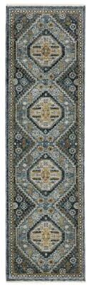 Style Haven Amelie Nomadic Tribal Blue/ Gold Indoor Area Rug