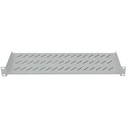 LogiLink 19" Fachboden, Befestigung nur vorne, T=250mm, grau,  (SF2C35G), Serverschrank Zubehör, Grau