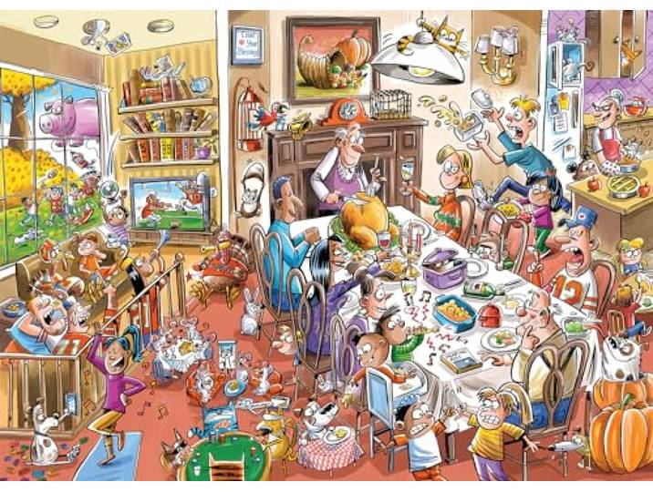 Cobble Hill legpuzzel DoodleTown Thanksgiving Togetherness 1000 stukjes