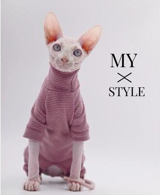 Inspired Living CozyShield Sphynx Cat Hoodie Warm Four Legged Hairless Cat Clothes For Autumn & Winter s