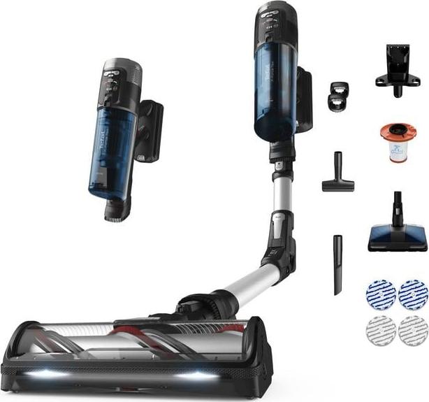Tefal TY9AC, 2-in-1-Stabstaubsauger, Beutellos, Schwarz, Blau, Trocken&Nass, Filterung, 90 dB
