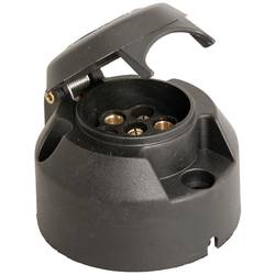 HP Autozubehör 28255 Anhänger-Steckdose [Steckdose 7polig - Stecker 7polig] Kunststoff
