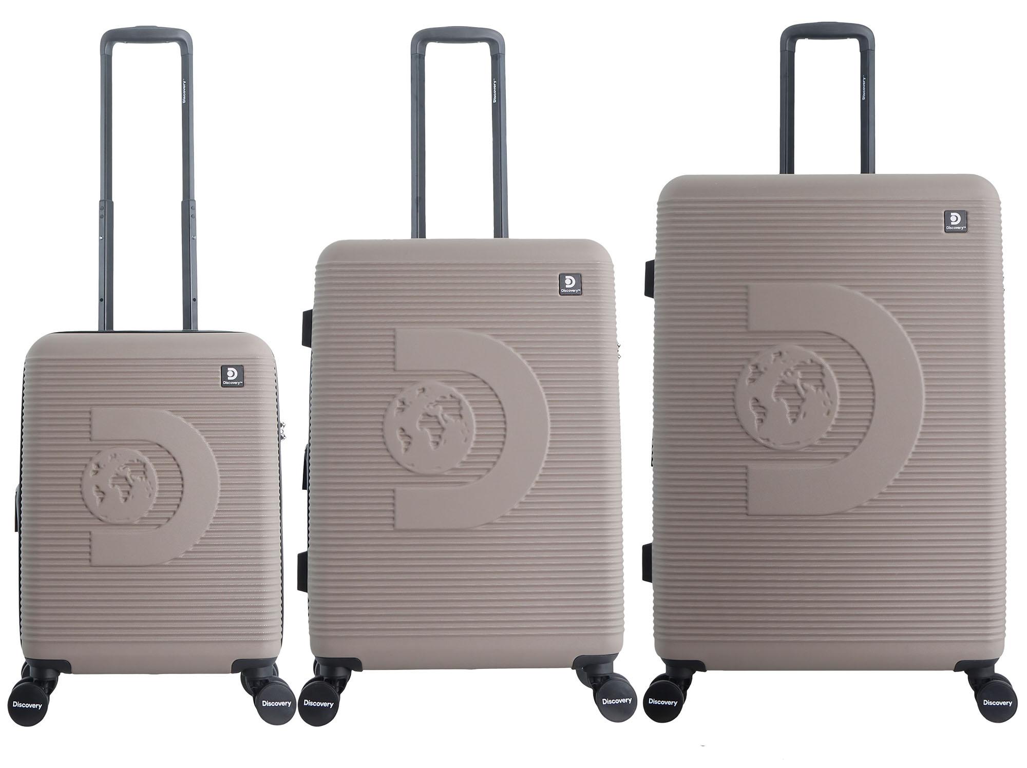 Discovery Kofferset Eclipse mit Trolleysystem und TSA-Schloss Sand One Size